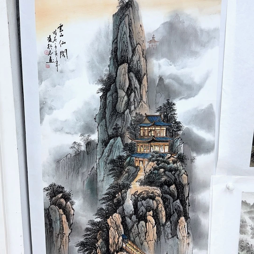 国画国画作品多次