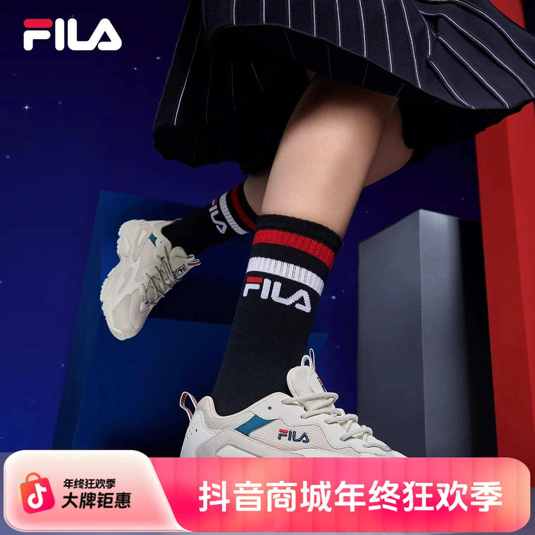 Fila/斐乐猎空春秋复古百搭欧若风时尚轻便运动老爹鞋F12W011109
