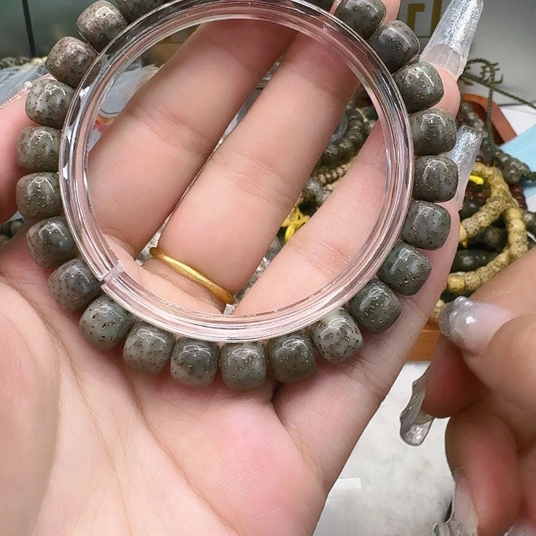 星月菩提手串15高端绿星月菩提98桶单圈