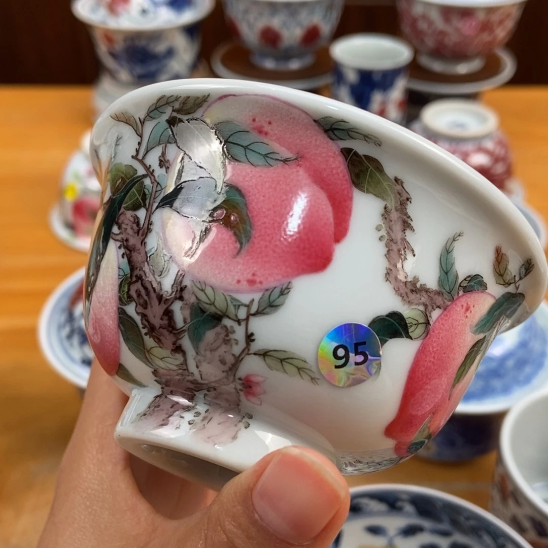 手绘现代茶具非古董