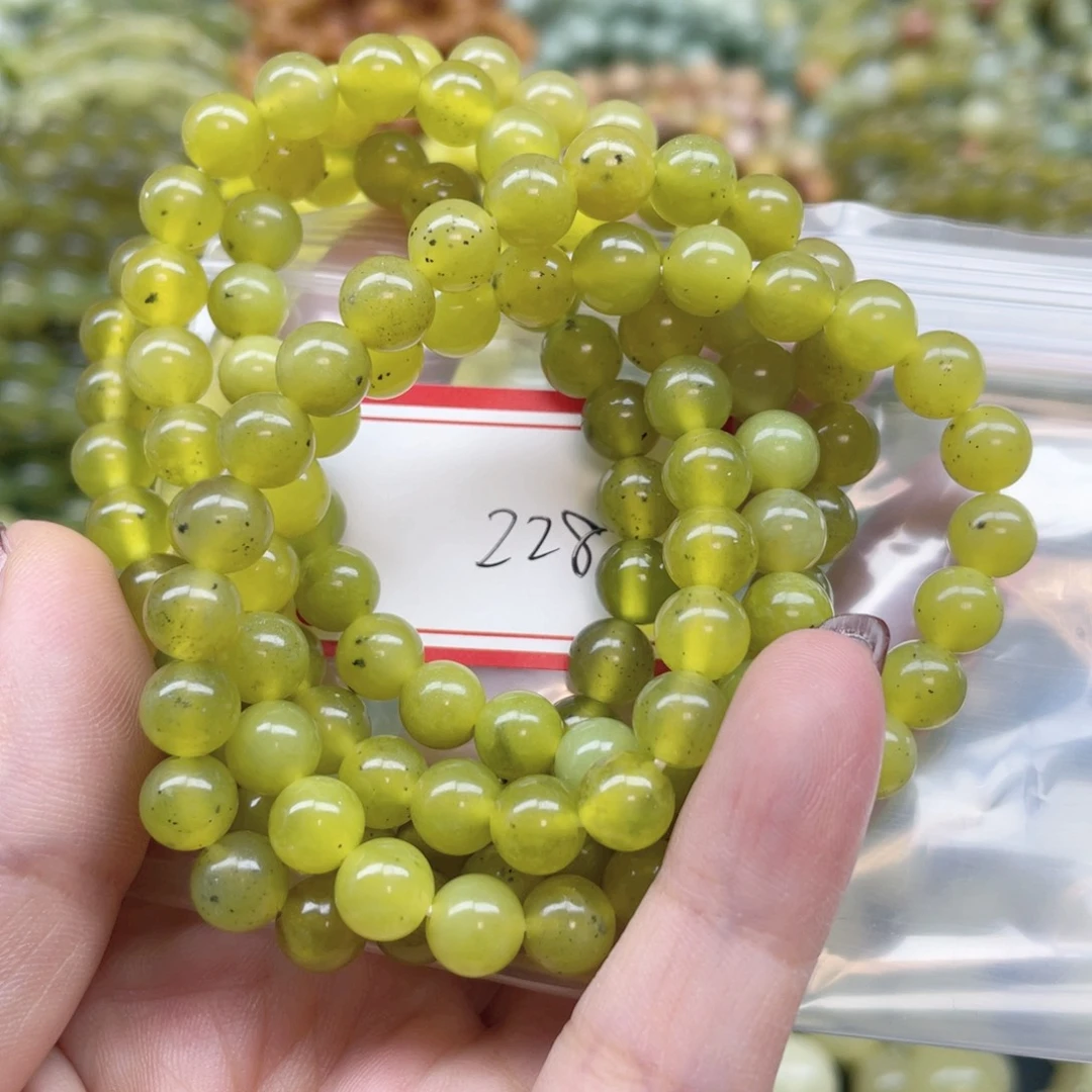 未镶嵌蛇纹石玉手串