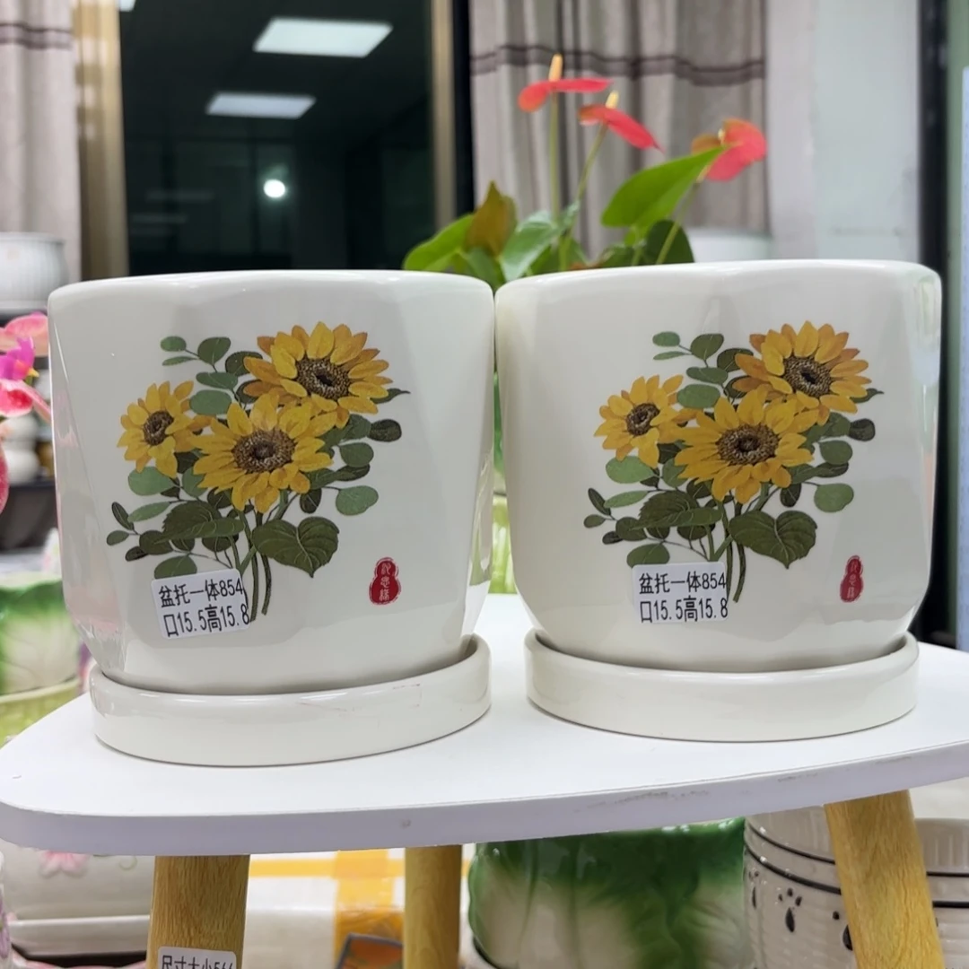 @夏西陶瓷花盆@@5854