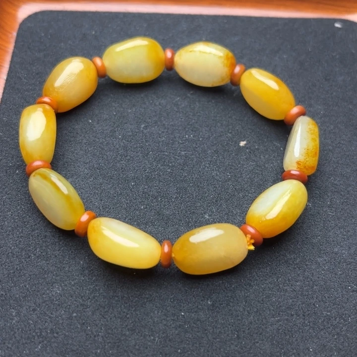 和田玉未镶嵌手链