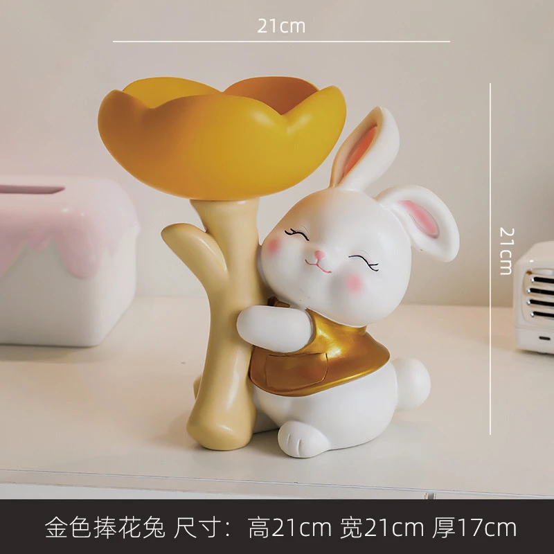 招财猫树脂工艺收纳礼物家居摆件玄关钥匙架新居现代简约时尚个性