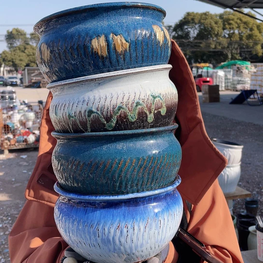 红陶王嫂花盆0218-向58