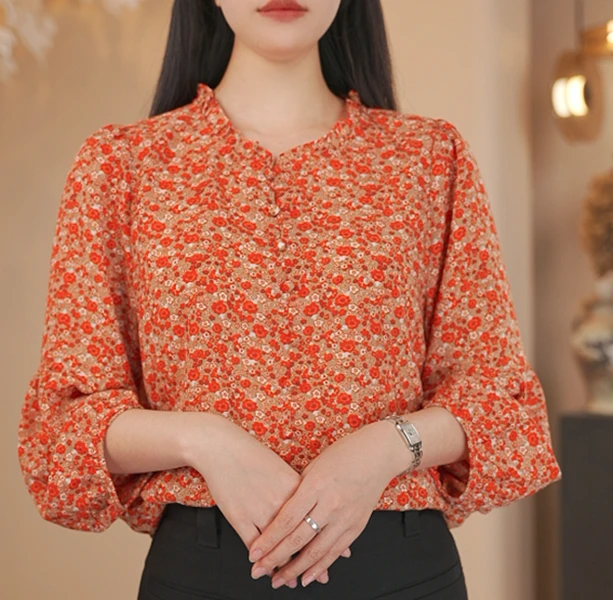 2025春夏新款显瘦气质休闲女七分袖上衣小衫#4577