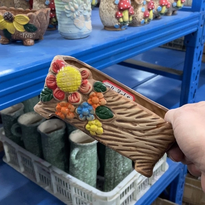 陶瓷花盆单场满9.9发16*8*6.5