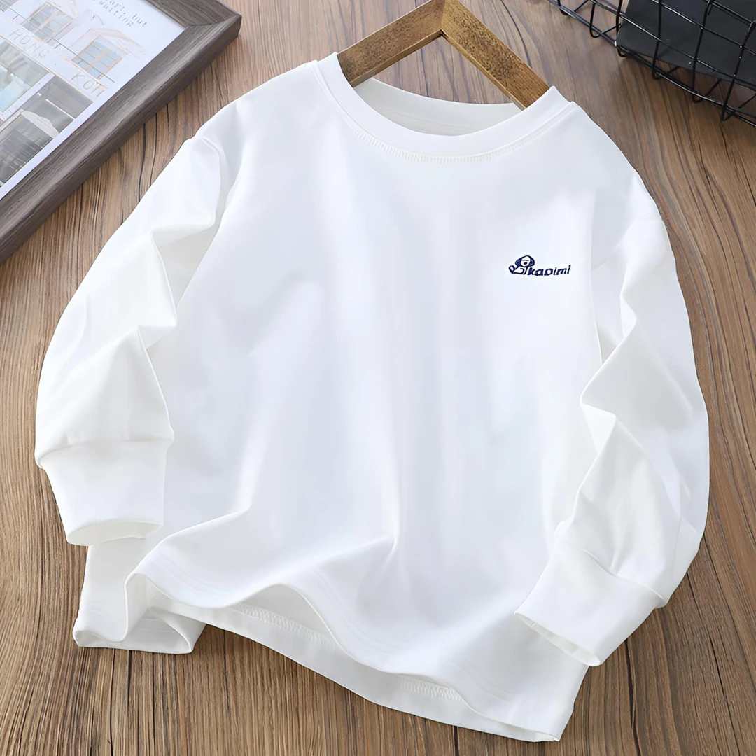 男童长袖T恤2025秋季新款中大童男孩圆领打底衫儿童上衣1925