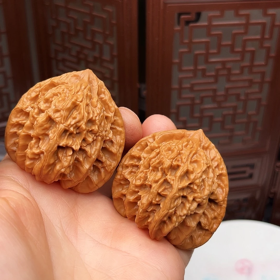 吊坠文玩核桃盘龙虎