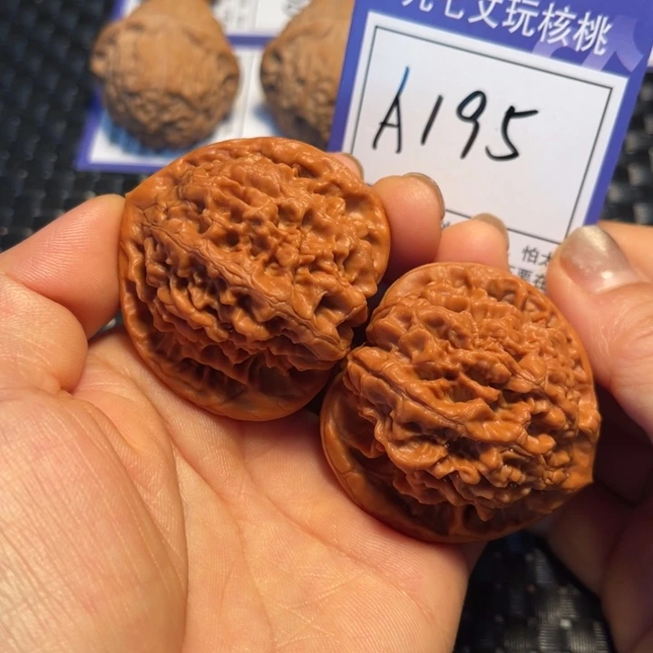 文玩核桃把件47官帽A195