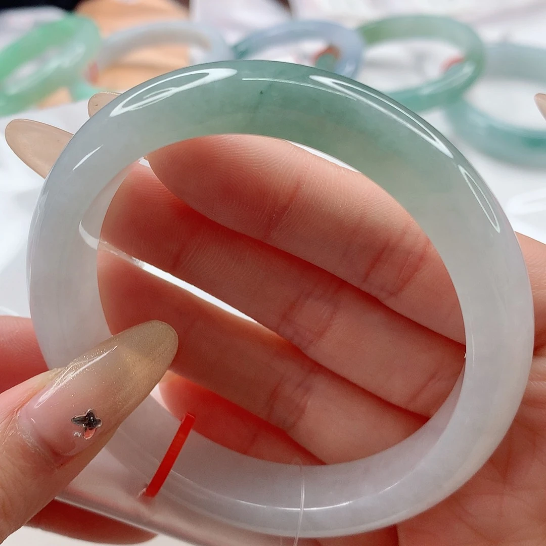 翡翠手镯未镶嵌59.5 正圈