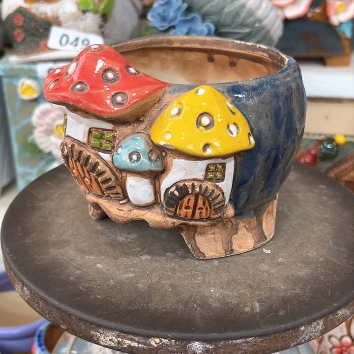 紫砂花盆粗陶材质多肉花盆