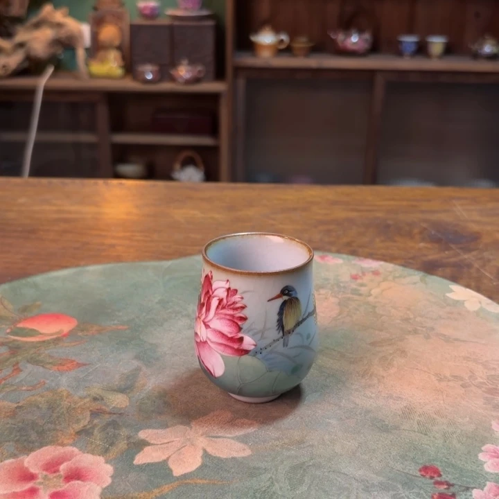 柴烧纯手工手绘陶瓷