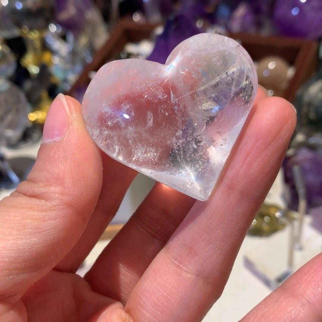 水晶手握未镶嵌白水晶心