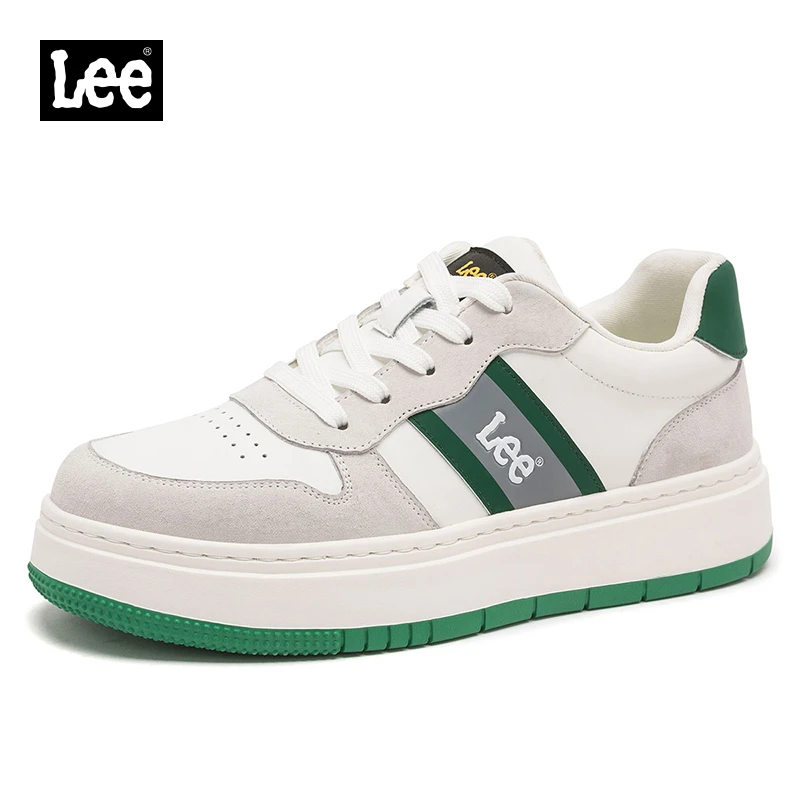 Lee中跟男士休闲鞋夏季休闲板鞋低帮增高百搭夏季时尚潮流厚底