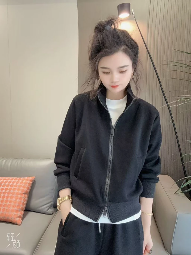 春季新款棒球服设计感百搭时尚外套卫衣女款上衣6607