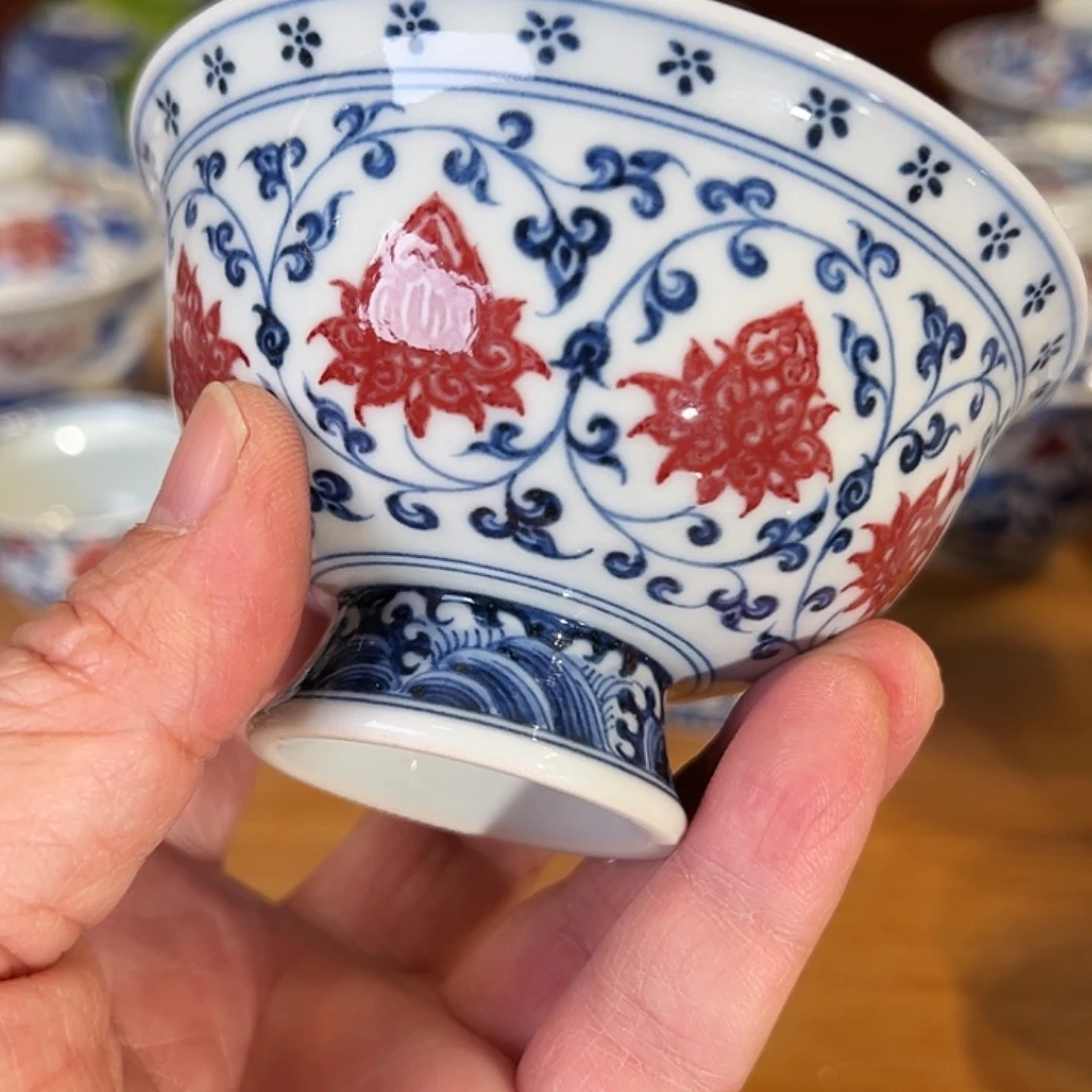 景德镇岚溪釉里红瓷器