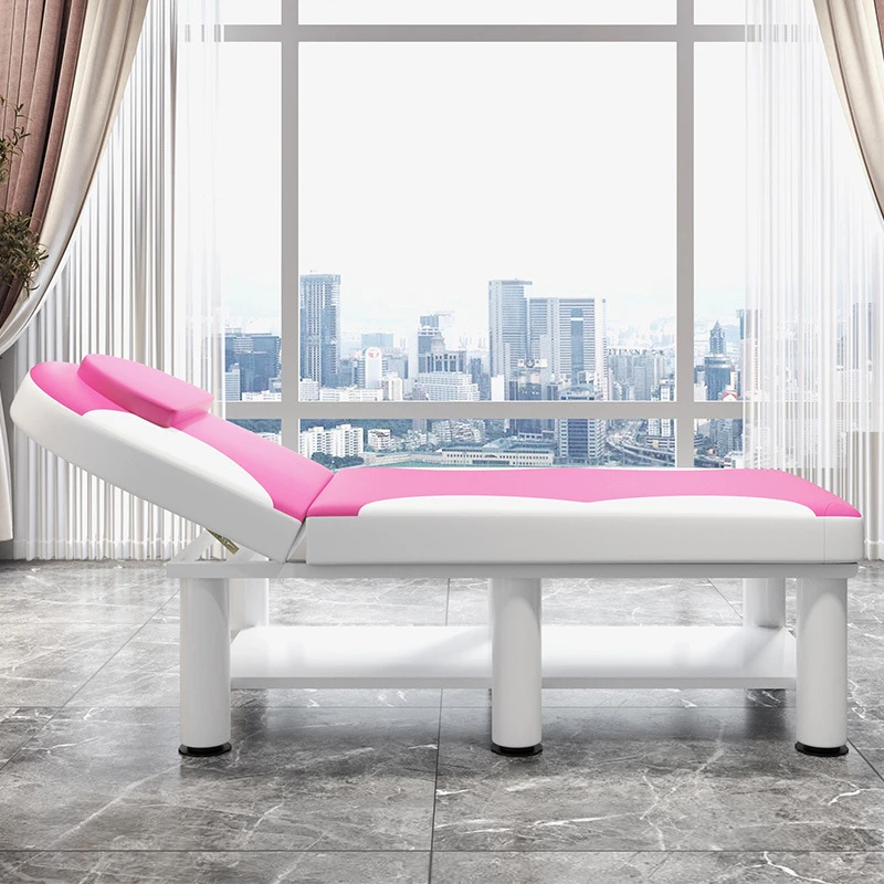 美容床艾灸火疗纹绣床折叠中医检查床透气皮革美容院推拿按摩床