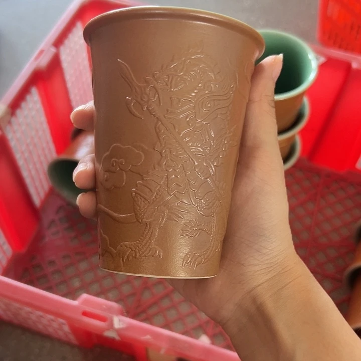 龙泉云间青瓷小米茶器