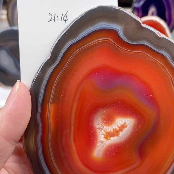 吊坠琛巴西玛瑙原石切片