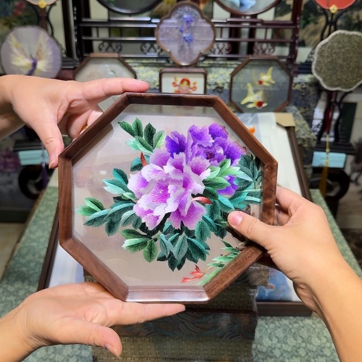 少***习刺绣手工苏绣工艺制作技艺异色