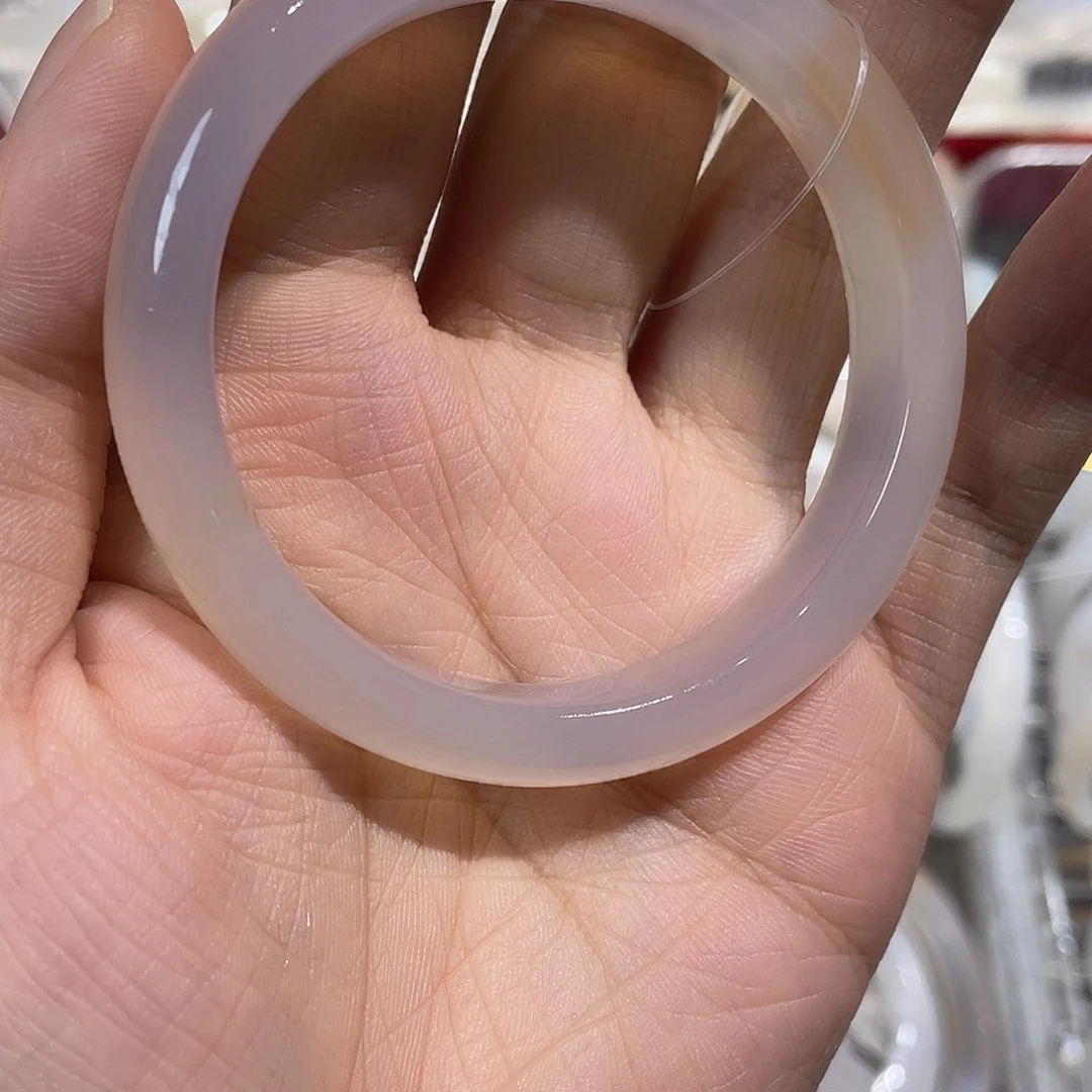 玛瑙/玉髓手镯未镶嵌50.8捡漏