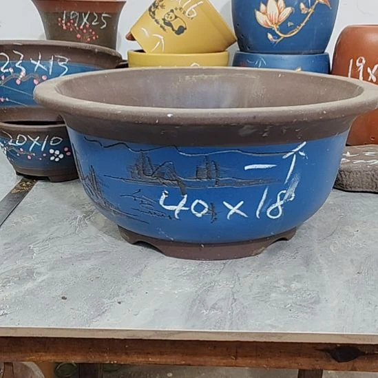 宜兴紫砂花盆清亲亲