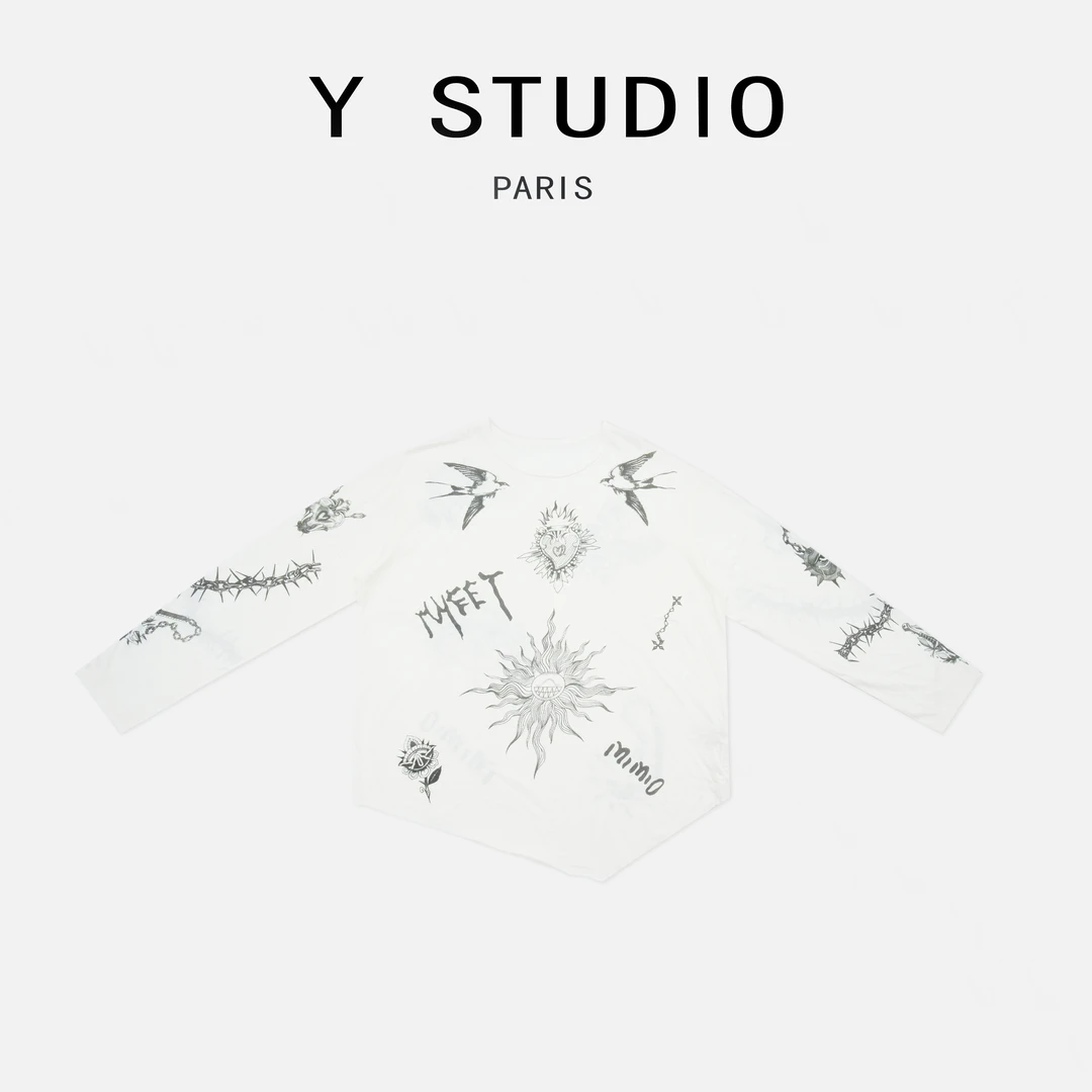 【大妮专属】（惹人青睐）2025夏季设计重工高街时尚气质长袖T恤