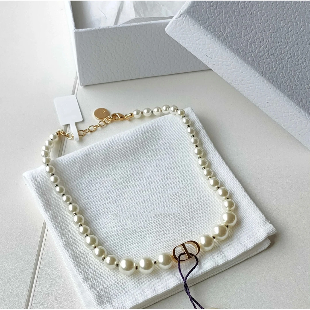 猪鼻珠珠项链设计轻奢气质 8214