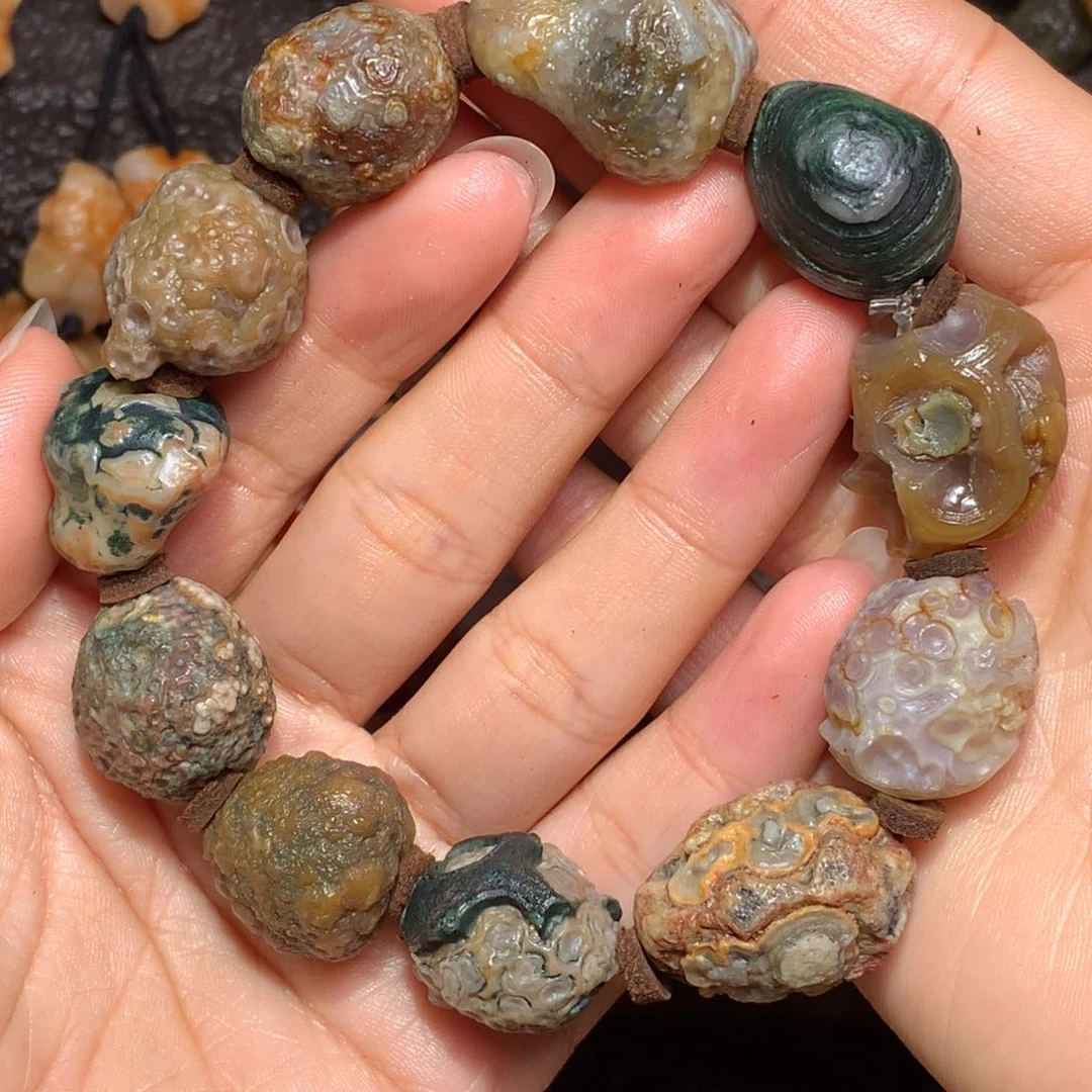 未镶嵌玛瑙/玉髓珠宝半成品