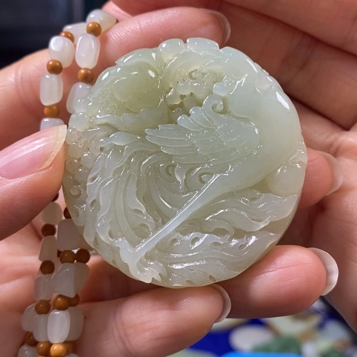 定制和田玉光**丈和田玉挂件