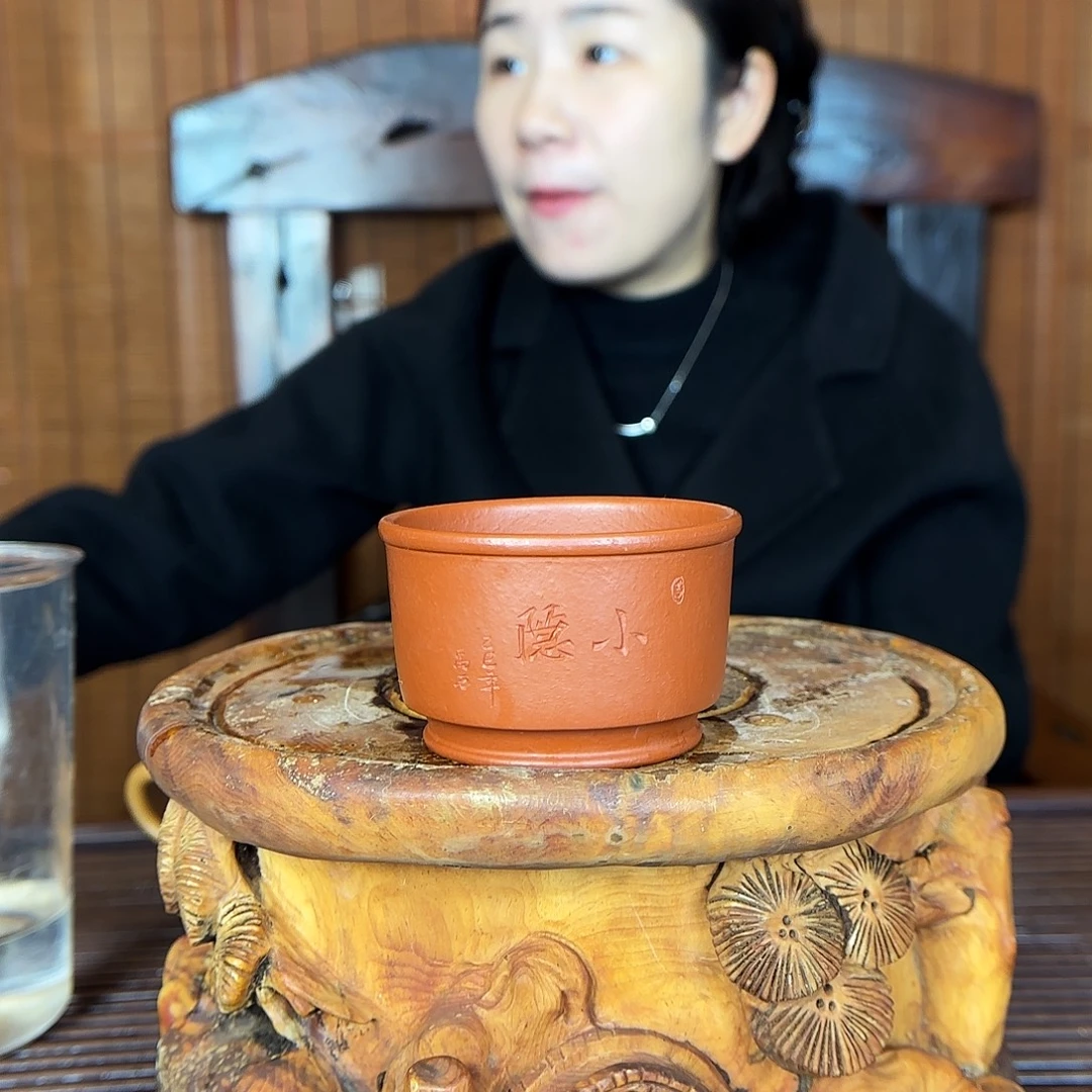 紫砂茶壶原矿泥料紫砂 朱泥 140cc