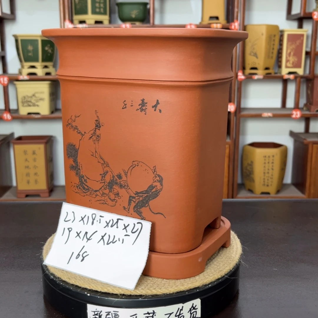 紫砂花盆紫砂花盆