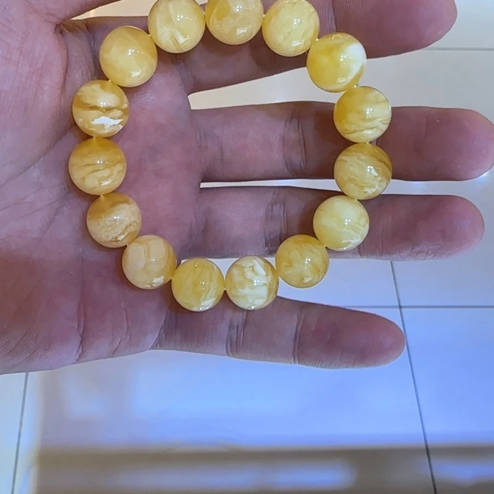 手链琥珀未镶嵌蜜蜡