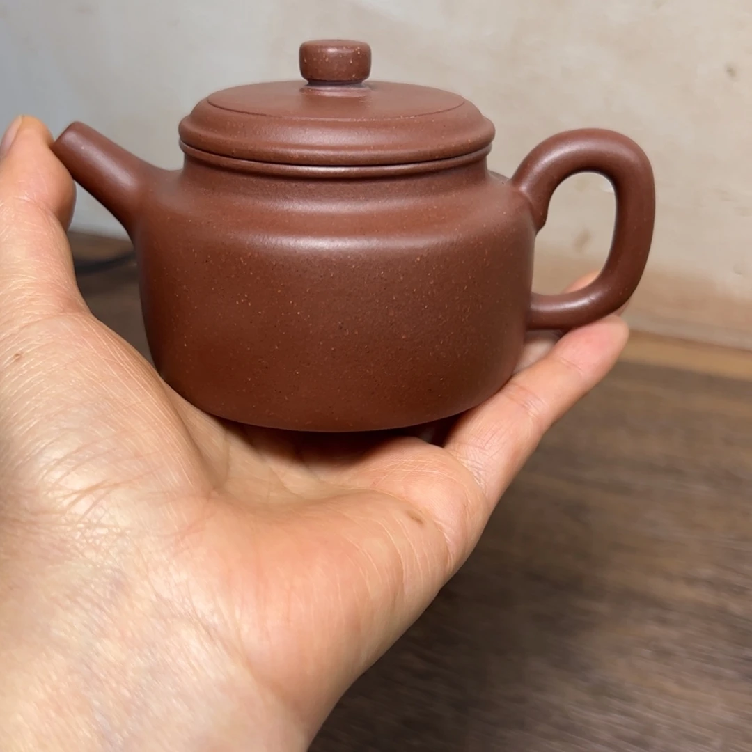 海***运茶壶紫泥中槽清德钟150cc
