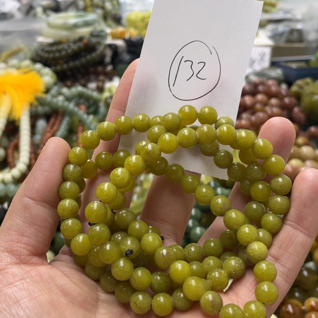 蛇纹石玉手链未镶嵌