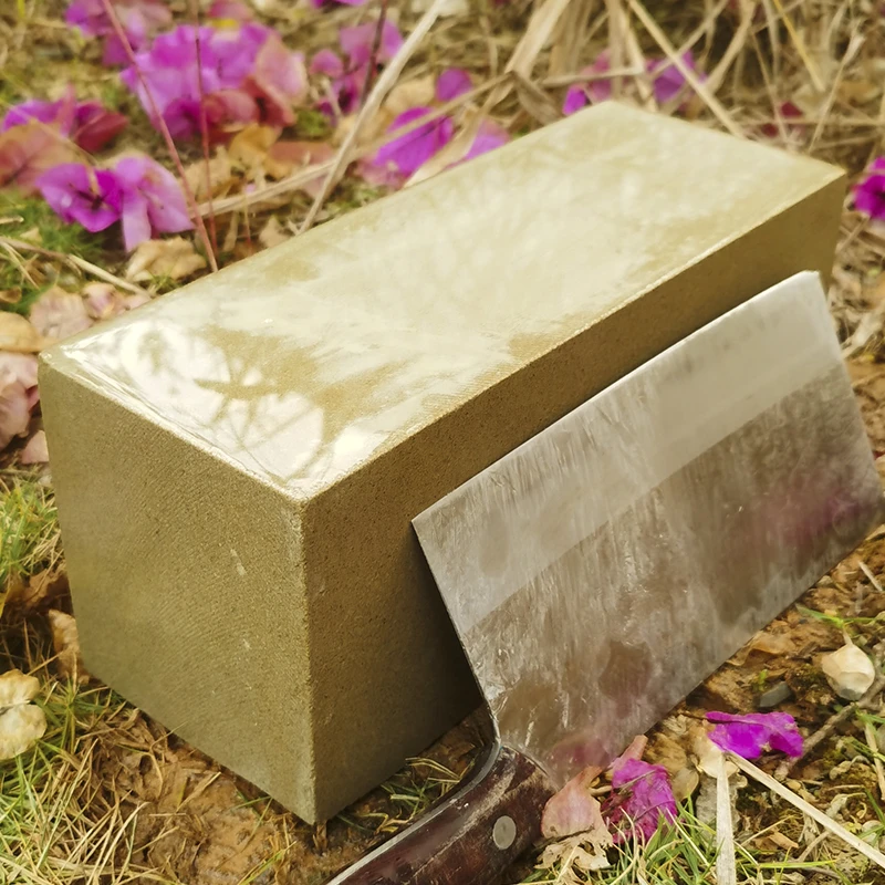 17斤天然黄砂岩粗磨刀石快速下铁厨房农具起锋修复开刃神器老刀石