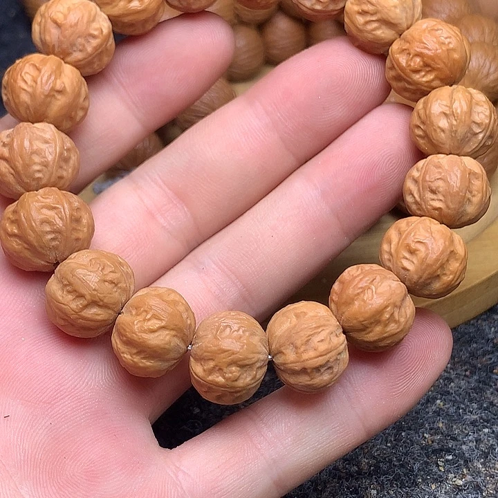 皮***蛋吊坠猴头核桃原色八棱16➕