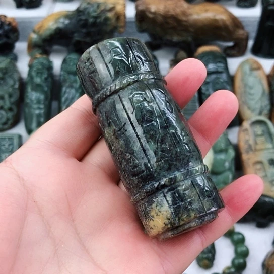 岫岩河磨玉（透闪石质玉）未镶嵌把件