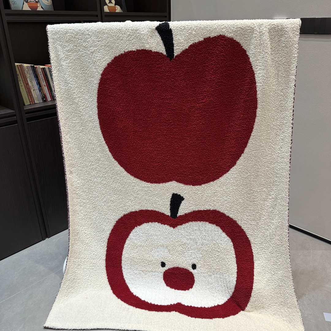 轻奢 A类双面加厚针织绒毯 办公室午睡毯