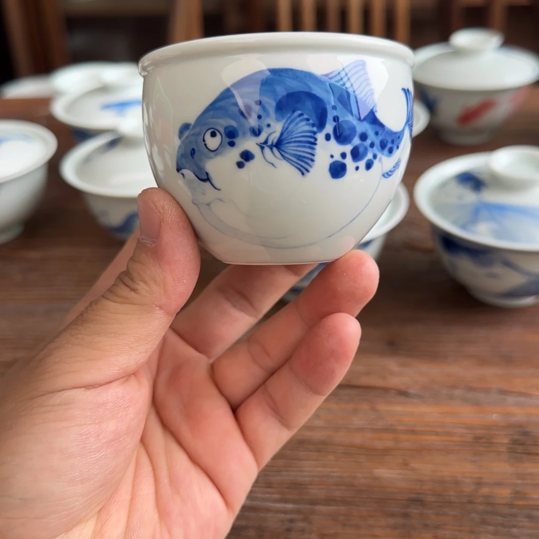 杯危*洞一泓手作341河豚主人杯