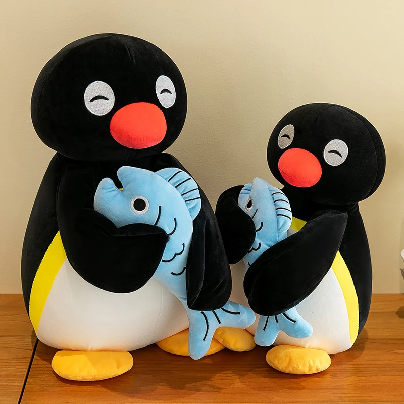 企鹅pingu站姿大号毛绒公仔女朋友女生睡觉抱可爱玩偶抱鱼企鹅