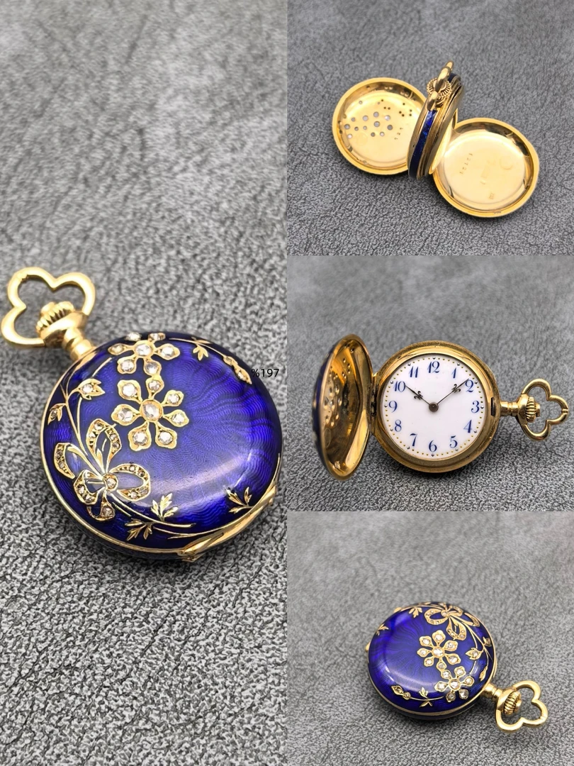 欧美风镀层旋转古素款怀表，发货以直播间展示为准8252233