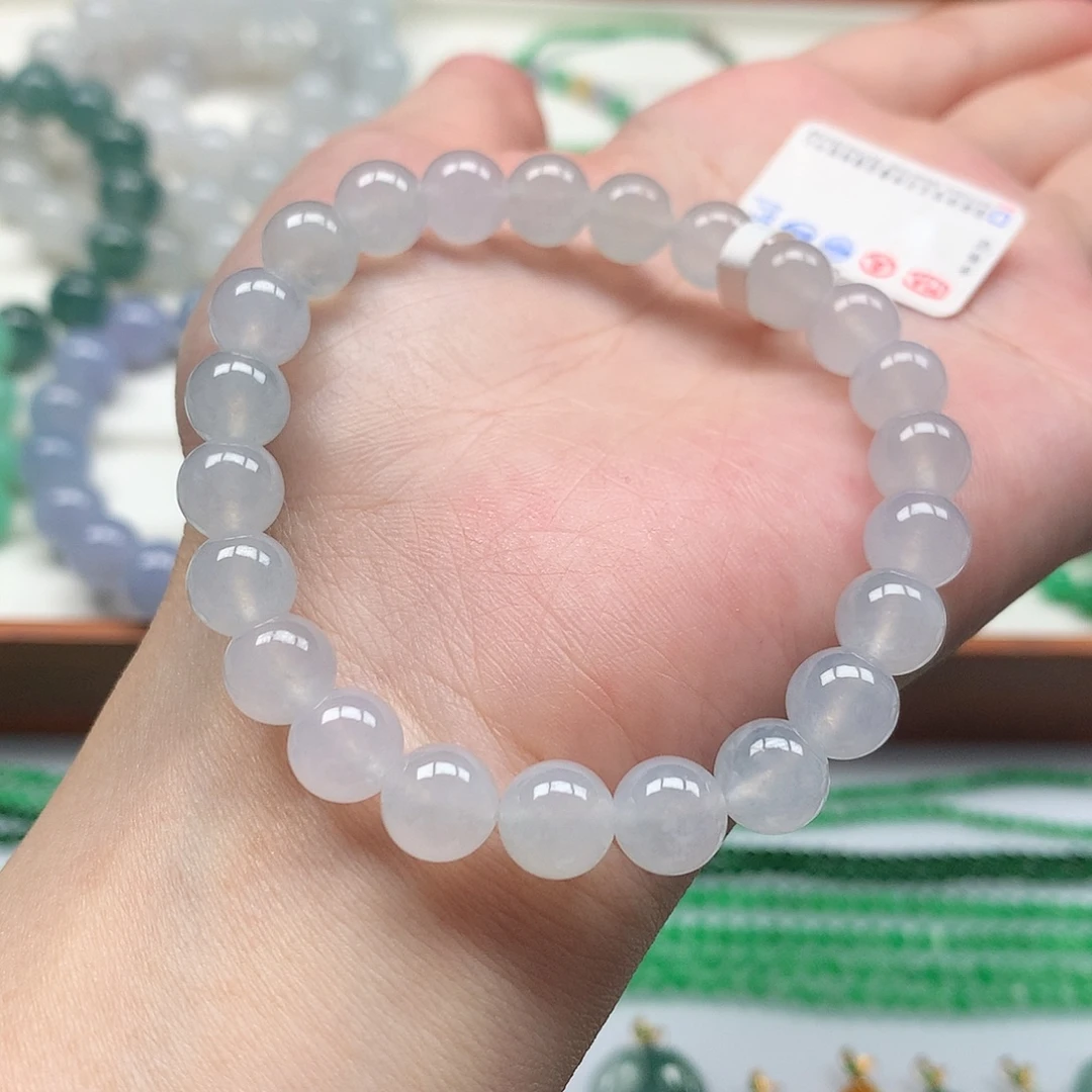 翡翠未镶嵌套链手链