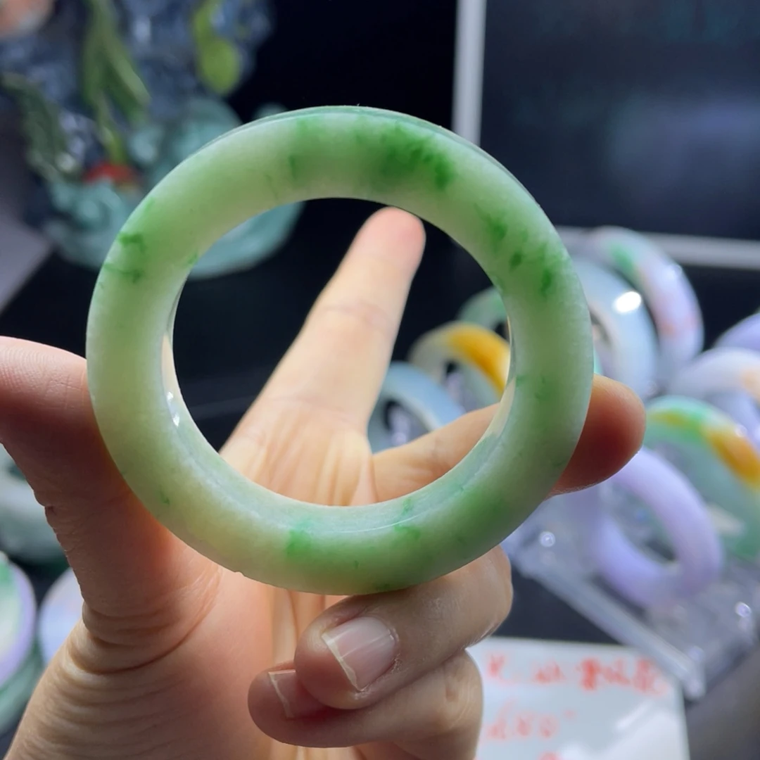 定制翡翠未镶嵌天然翡翠A货手镯