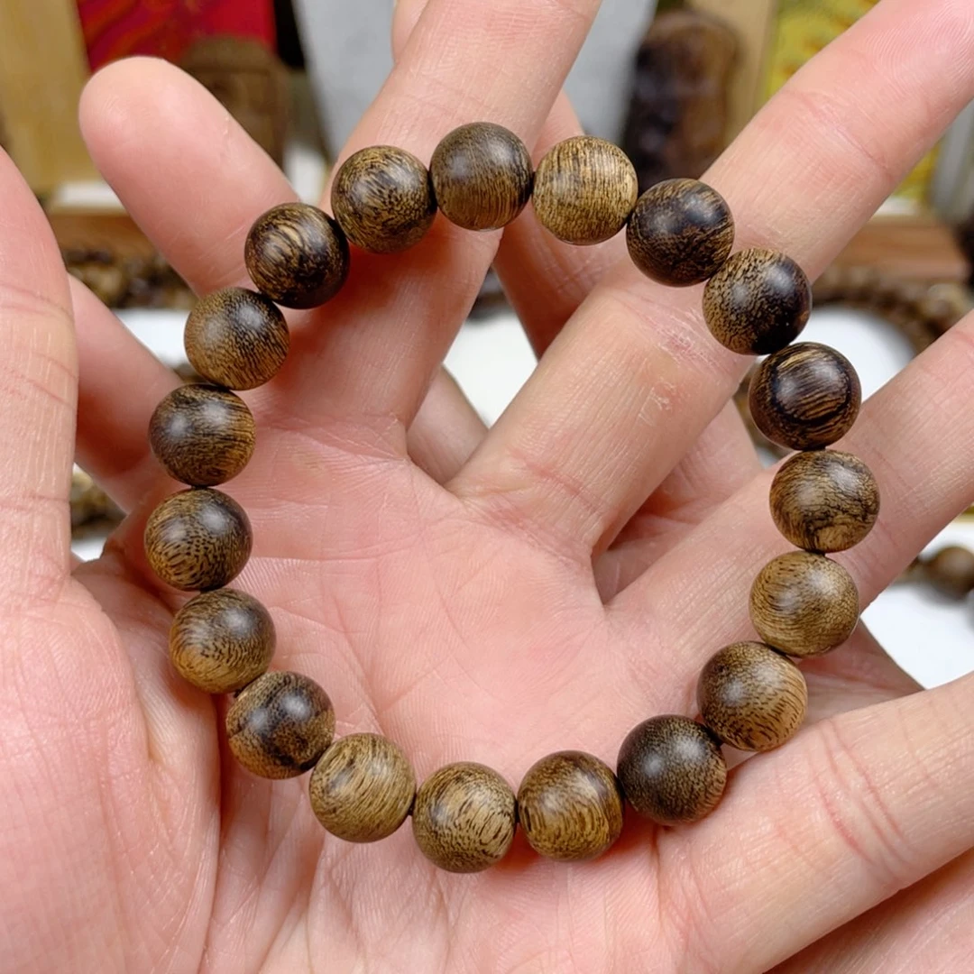 沉香手串越南芽庄白棋老料满瘤疤1.0
