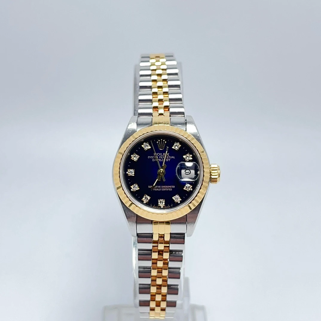 99新 Rolex/劳力士 69173/紫盘钻刻/原钻/26mm//自动机械/女表
