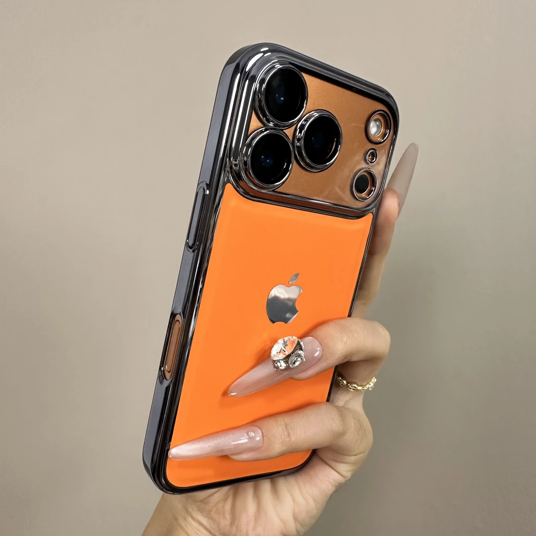 电镀液态皮全包适用苹果17pro时尚16promax个性15手机壳14/13
