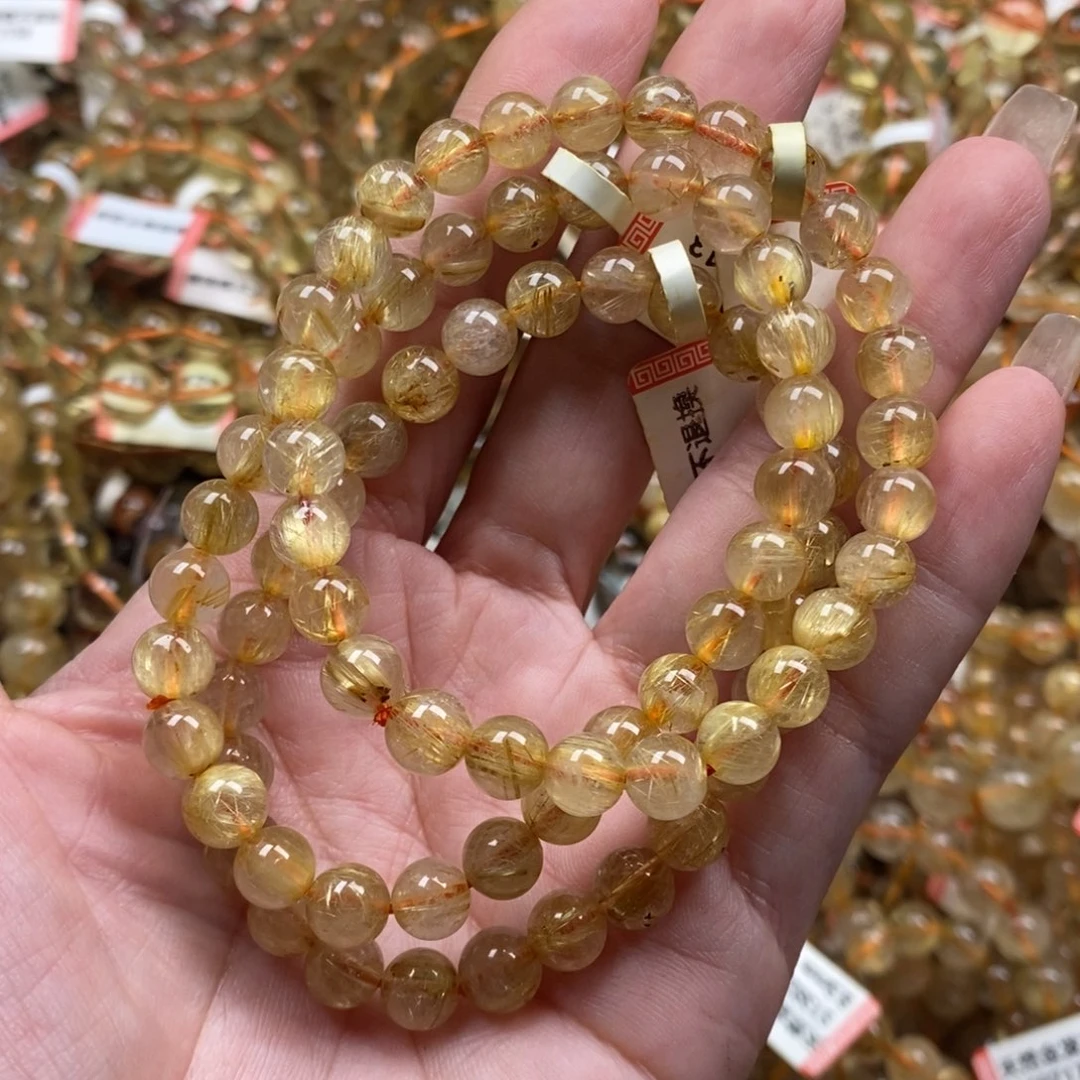 水晶手链未镶嵌三圈7mm.