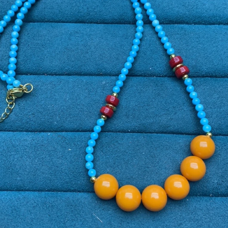 D052精品设计款珠珠锁骨